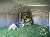 Tenda de armazenagem PRO 5x6x2x2,9m, PVC, Cinza