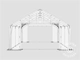 Skladišni šator PRO 5x6x2x2,9m, PVC, Siva