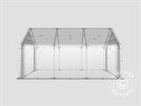 Storage shelter PRO 5x6x2x2.9 m, PVC, Grey