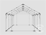 Capannone tenda PRO 5x8x2x2,9m, PVC, Grigio