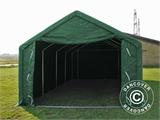 Noliktavas telts PRO 5x8x2,5x3,3m, PVC, Zaļš