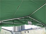 Tenda de armazenagem PRO 5x8x2,5x3,3m, PVC, Verde
