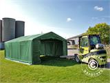 Skladišni šator PRO 5x8x2x2,9m, PVC, Zelena