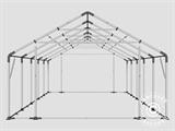 Skladišni šator PRO 5x10x2x2,9m, PVC, Siva