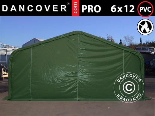 Skladišni šator PRO 6x12x3,7m, PVC, Zelena