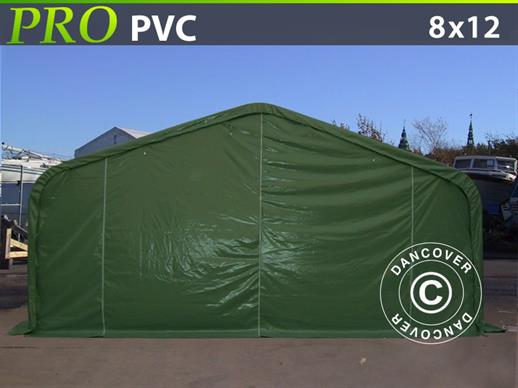 Lagerzelt PRO 8x12x4,4m PVC, Grün