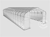 Storage shelter PRO 6x18x3.7 m PVC, Green