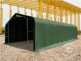 Storage shelter PRO 6x18x3.7 m PVC w/skylight, Green