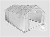 Storage shelter PRO 5x8x2x3.39 m, PVC, Green