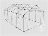 Capannone tenda PRO 5x8x2,5x3,89m, PVC, Verde