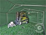 Capannone tenda PRO 5x10x2x3,39m, PVC, Verde