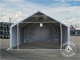 Capannone tenda PRO 5x4x2x3,39m, PVC, Grigio
