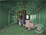 Skladišni šator PRO 4x8x2,5x3,6m, PVC, Zelena