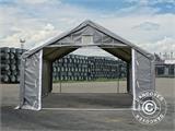 Tente de Stockage PRO 4x4x2x3,1m, PVC, Gris