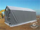 Storage shelter PRO 3x6x2x2.82 m, PVC, Grey