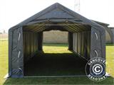 Skladišni šator PRO 5x12x2x3,39m, PVC, Siva