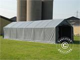 Storage shelter PRO 5x12x2x3.39 m, PVC, Grey