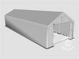 Storage shelter PRO 5x12x2x3.39 m, PVC, Grey