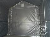 Tenda de armazenagem PRO XL 4x10x3,5x4,59m, PE, Cinza