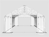 Capannone tenda PRO 5x10x2x3,39m, PE, Grigio