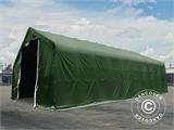Storage shelter PRO 8x12x5.2 m PVC w/skylight, Green