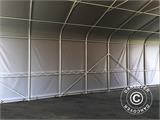 Skladišni šator PRO 7x7x3,8m, PVC sa svodnim panelom, Siva
