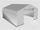 Storage shelter PRO 7x7x3.8 m PVC w/skylight, Grey