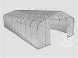 Tenda de armazenagem PRO 7x14x3,8m PVC c/painel de cobertura de teto, Verde