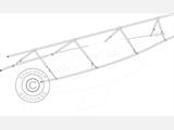 Bootsdeck-Rahmen mit Außenrand für Bootsplane, NOA, 11m/4