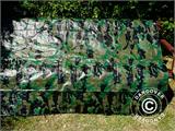 Camouflage afdekzeil Woodland 2,85x5m, 100g/m²