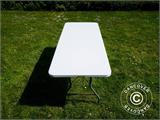 Sammenleggbart bord 180x74x74cm, lys grå (10 stk.)