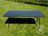 Sammenleggbart bord 180x74x74cm, svart (10 stk.)