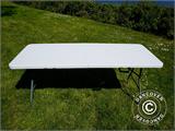 Sammenleggbart bord 180x74x74cm, lys grå (25 stk.)