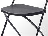 Krzesła składane 43x45x80cm, Czarny, 10 szt.