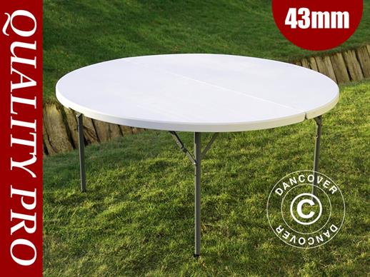 Kokoontaitettava pöytä Ø154cm, Vaalean harmaa (1 kpl.)