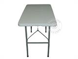 Hopfällbart bord 150x72x74cm, Ljusgrå (1 st.)