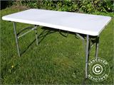 Kokoontaitettava pöytä 150x72x74cm, Vaalean harmaa (10 kpl.)