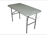 Hopfällbart bord 150x72x74cm, Ljusgrå (25 st.)