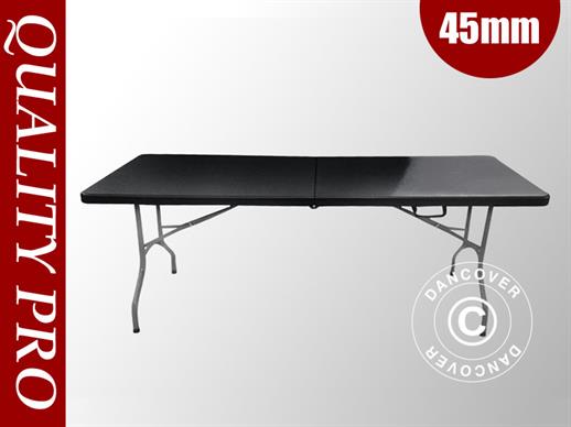 Kokoontaitettava pöytä 182x74x74cm, Musta (25 kpl.)