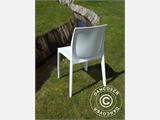 Stapelbare stoel, Ice, Glanzende wit, 18 stuks