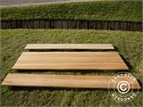 Biertisch-Set, 220x60x76cm, leichtes Holz