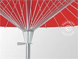 Sonnenschirm mit Stahlsockel, China Rund, Ø2m, Rot