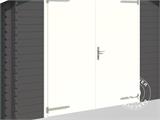 Garage in legno Rauma, 3,8x5,4x2,74m, 40mm, Grigio scuro
