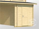 Garage doppio/Tettoia per auto in legno Vaasa, 7,8x5,2x3,21m, 44mm, Naturale
