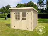 Wooden Shed Hagen 2.3x1.75x2.11 m, 28 mm, Natural