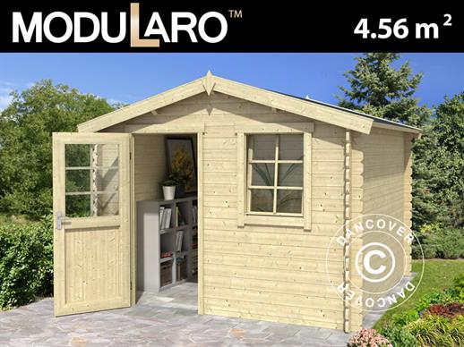 Wooden Shed Marseille 2.75x1.75x2.34 m, 28 mm, Natural
