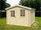 Wooden Shed Marseille 2.75x1.75x2.34 m, 28 mm, Natural