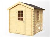 Wooden Shed Lyon 2x2x2.34 m, 28 mm, Natural