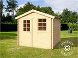 Wooden Shed Lyon 2.3x2.3x2.34 m, 28 mm, Natural
