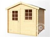 Wooden Shed Lyon 2.3x2.3x2.34 m, 28 mm, Natural